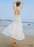 Boho Backless Lace Slit Dress